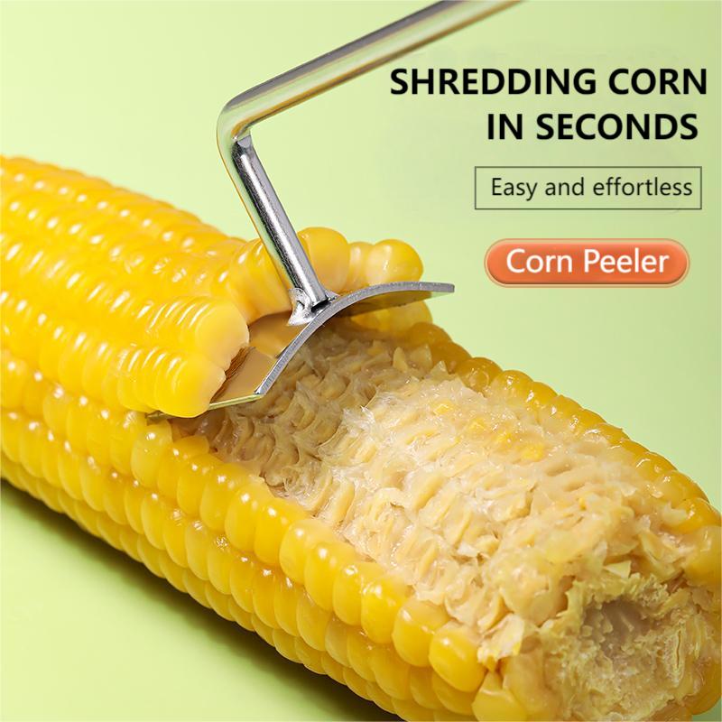 🔥Last Day 70% OFF🔥 Long Handle Stainless Steel Corn Stripping Tool StripChef