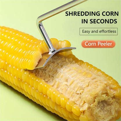 🔥Last Day 70% OFF🔥 Long Handle Stainless Steel Corn Stripping Tool StripChef