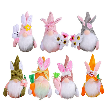 Easter decorative gift faceless plush doll Easter bunny