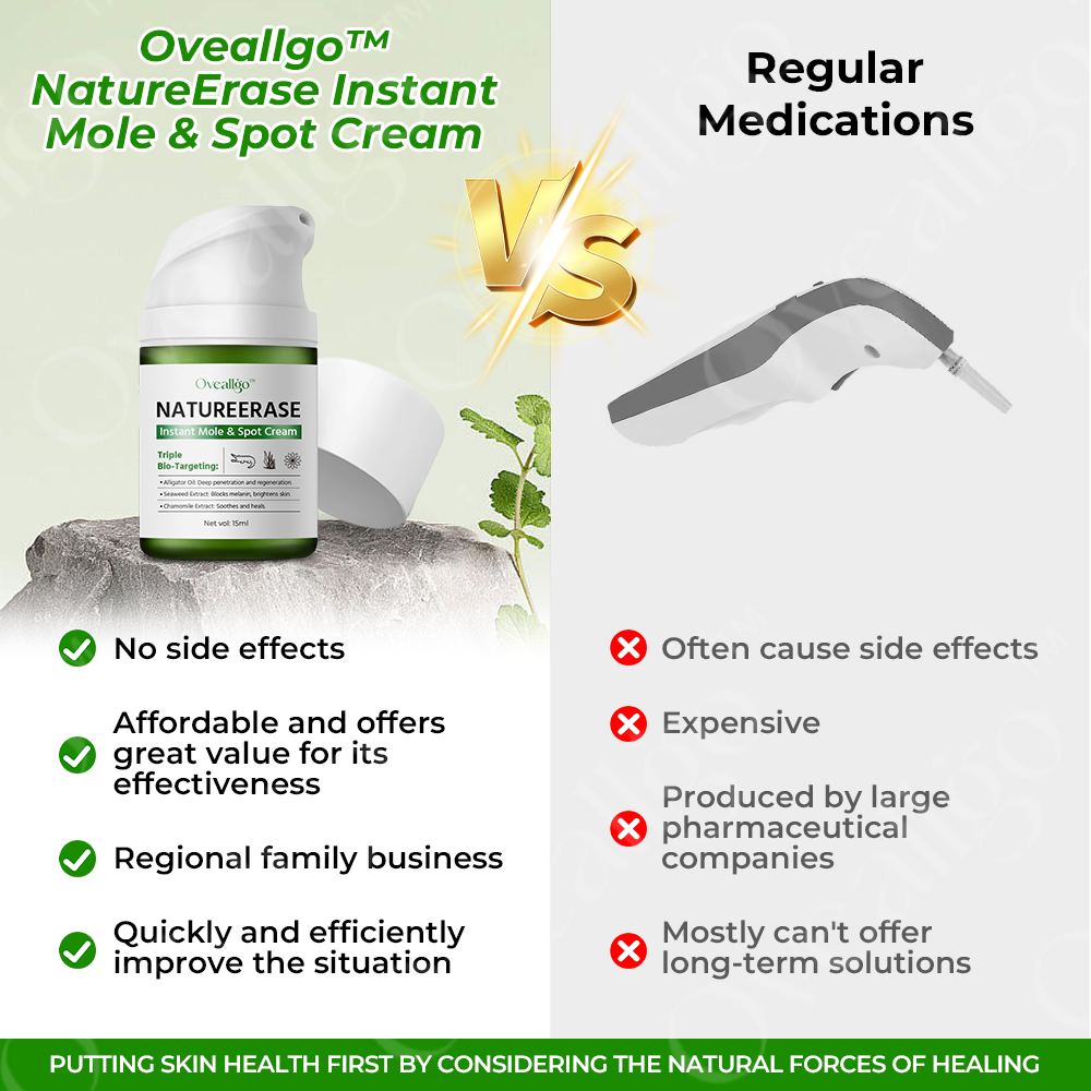 ✅ Official Store: Oveallgo™ NatureErase Pro Instant Mole & Spot Cream