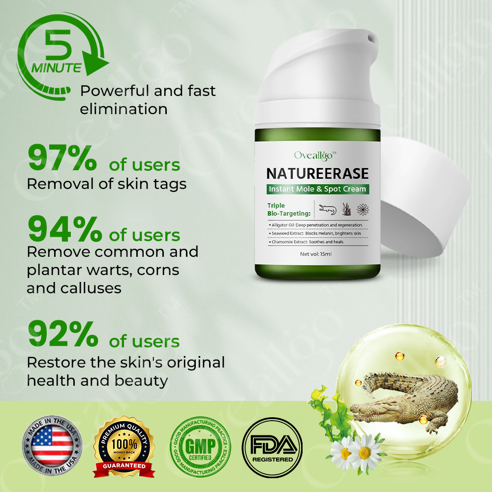 ✅ Official Store: Oveallgo™ NatureErase Pro Instant Mole & Spot Cream
