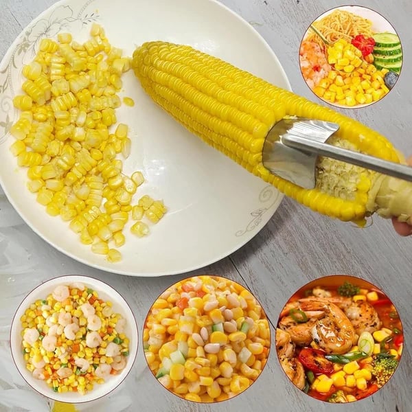 🔥Last Day 70% OFF🔥 Long Handle Stainless Steel Corn Stripping Tool StripChef