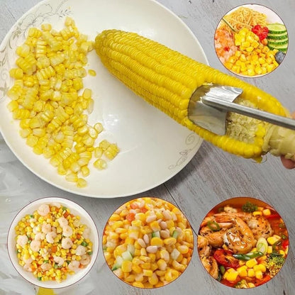 🔥Last Day 70% OFF🔥 Long Handle Stainless Steel Corn Stripping Tool StripChef