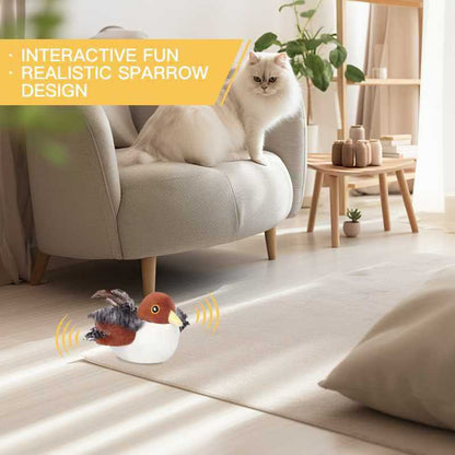 🐾2025  Interactive Bird Chirping Cat Toy