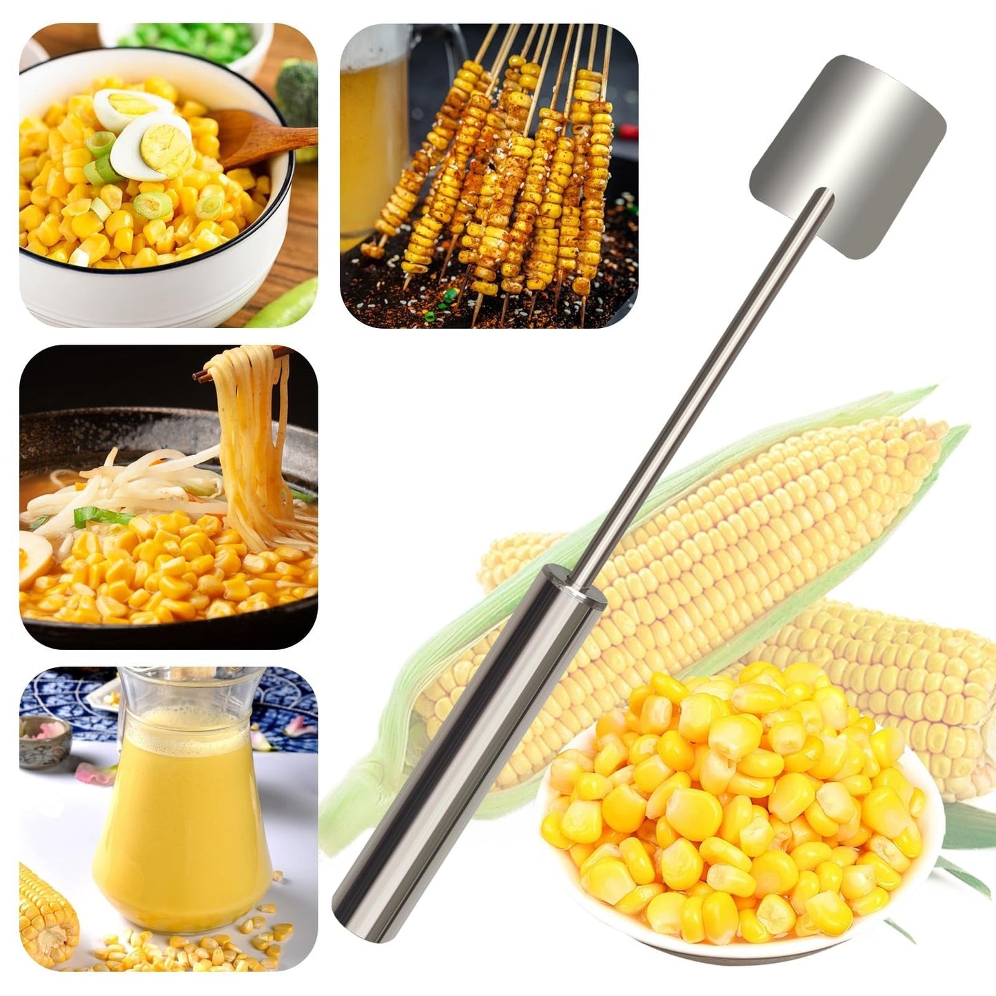🔥Last Day 70% OFF🔥 Long Handle Stainless Steel Corn Stripping Tool StripChef