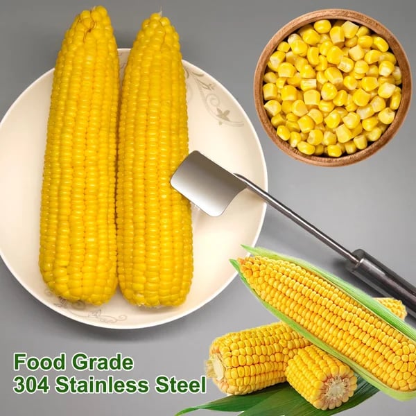 🔥Last Day 70% OFF🔥 Long Handle Stainless Steel Corn Stripping Tool StripChef