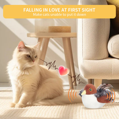 🐾2025  Interactive Bird Chirping Cat Toy